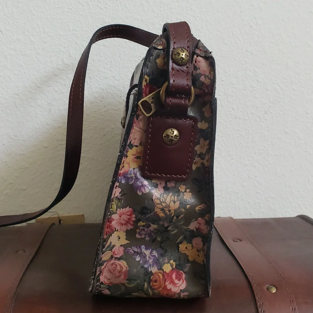 Patricia Nash Nerina Crossbody & Cassis RFID Leather Wallet English Country - Picture 10 of 16
